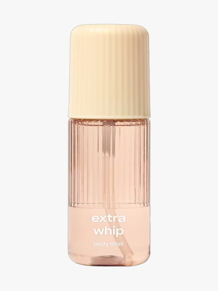 Snif Extra Whip Body Mist in branded component on a light gray background